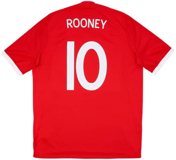 2010-11 England Away Shirt Rooney #10 - 8/10 - (XL)