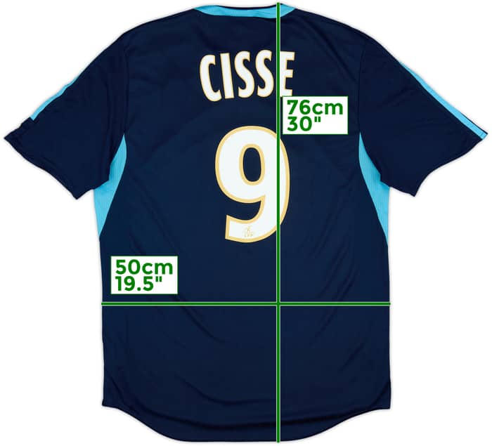 2006-07 Olympique Marseille Third Shirt Cisse #9 - 8/10 - (M)