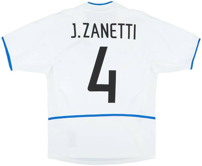 2002-03 Inter Milan Away Shirt Zanetti #4 - 8/10 - (S)