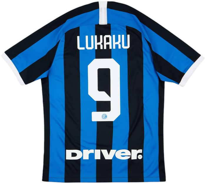 2019-20 Inter Milan Home Shirt Lukaku #9 - 10/10 - (M)