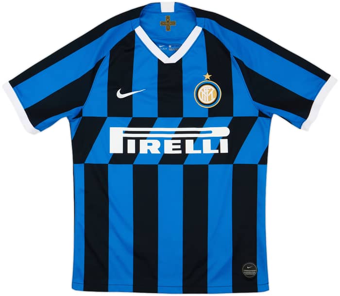2019-20 Inter Milan Home Shirt Lukaku #9 - 10/10 - (M)