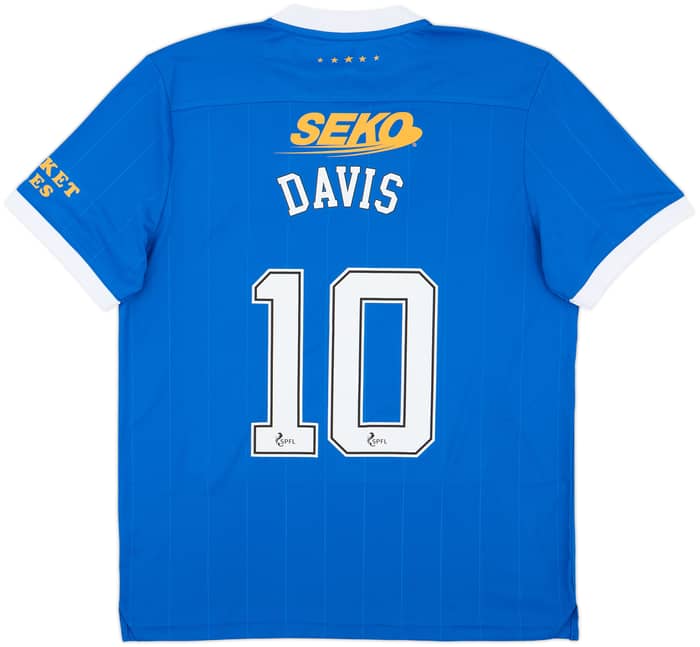 2021-22 Rangers Home Shirt Davis #10 - 10/10 - (XL)