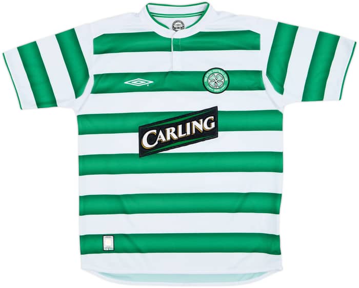 2003-04 Celtic Home Shirt Larsson #7 - 8/10 - (M)