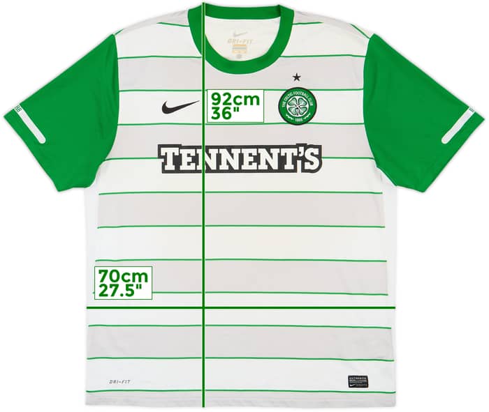 2011-12 Celtic Away Shirt - 5/10 - (XL)