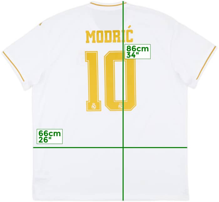 2019-20 Real Madrid Home Shirt Modric #10 - 10/10 - (XXL)