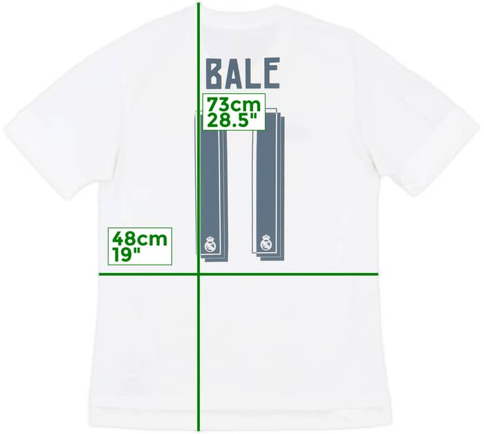 2015-16 Real Madrid Home Shirt Bale #11 - 7/10 - (M)