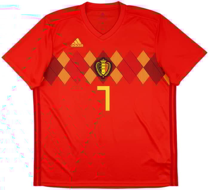2018-19 Belgium Home Shirt De Bruyne #7 - 9/10 - (XL)