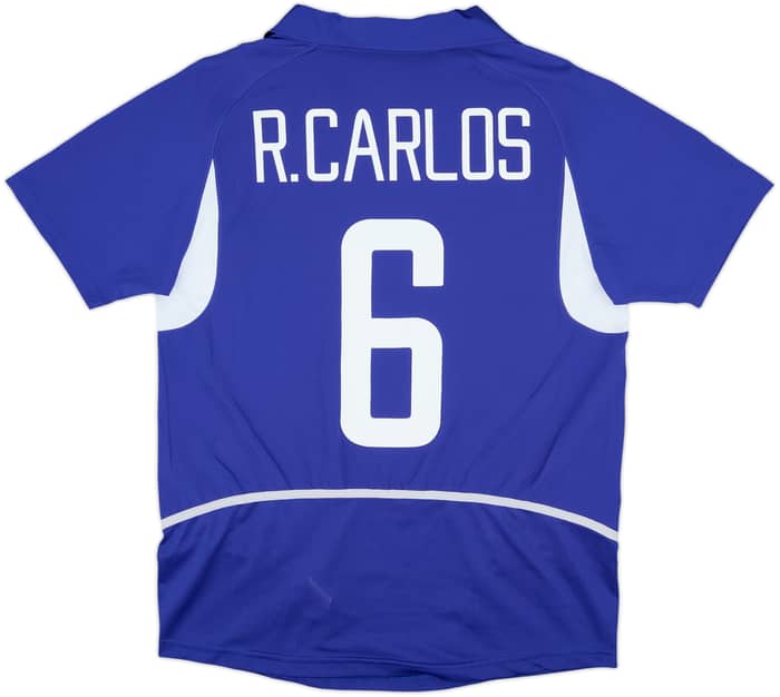 2002-04 Brazil Away Shirt R.Carlos #6 - 9/10 - (S)