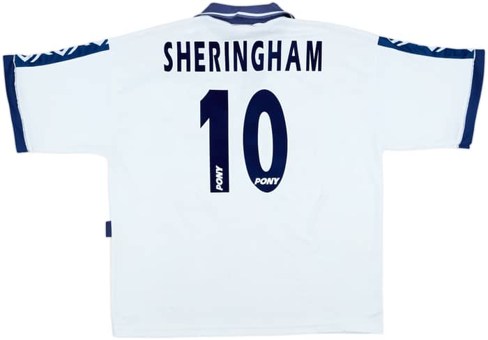 1995-97 Tottenham Home Shirt Sheringham #10 - 7/10 - (XL)