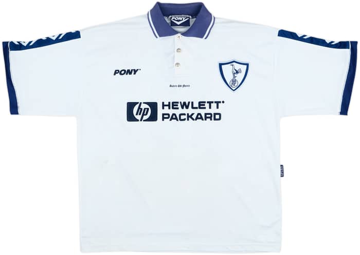 1995-97 Tottenham Home Shirt Sheringham #10 - 7/10 - (XL)