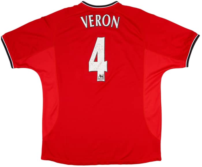 2000-02 Manchester United Home Shirt Veron #4 - 6/10 - (XL)