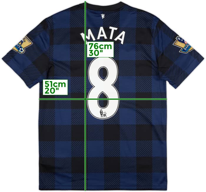 2013-14 Manchester United Away Shirt Mata #8 - 9/10 - (M)