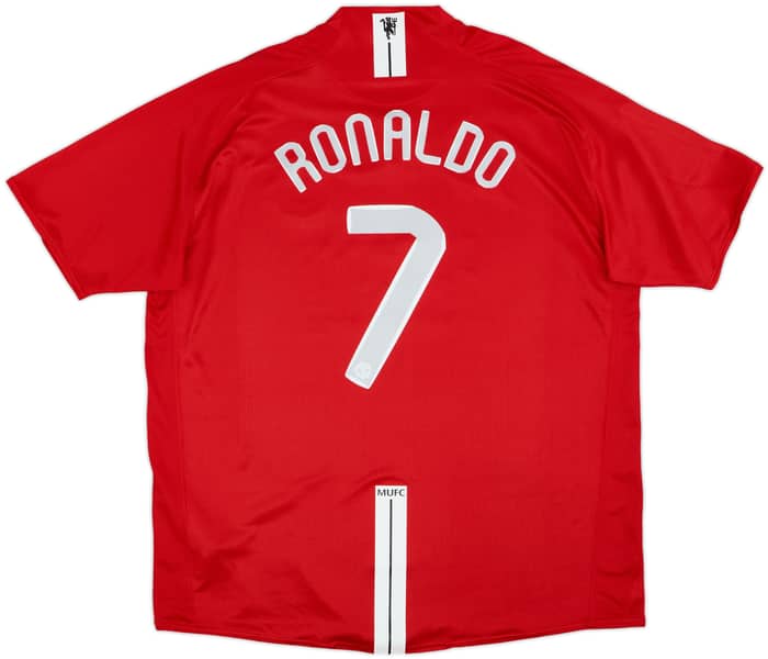 2007-09 Manchester United Home Shirt Ronaldo #7 - 10/10 - (XXL)
