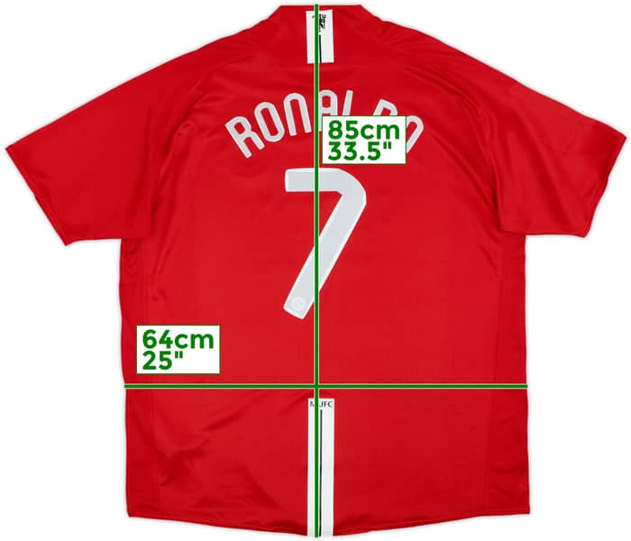 2007-09 Manchester United Home Shirt Ronaldo #7 - 10/10 - (XXL)