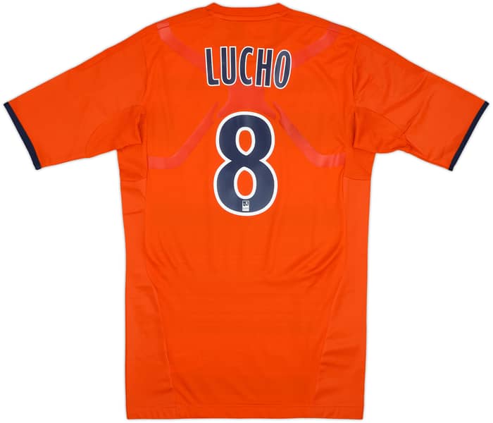 2011-12 Olympique Marseille Player Issue TechFit Third Shirt Lucho #8 (XL)