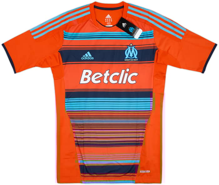 2011-12 Olympique Marseille Player Issue TechFit Third Shirt Lucho #8 (XL)