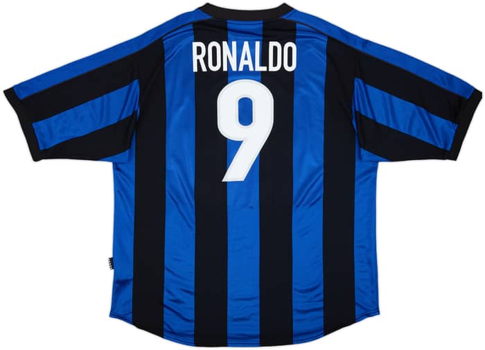 1999-00 Inter Milan Home Shirt Ronaldo #9 - 8/10 - (XXL)