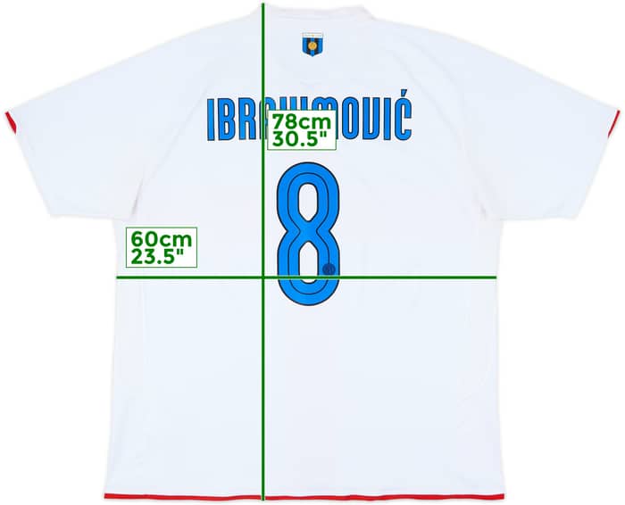 2007-08 Inter Milan Centenary Away Shirt Ibrahimovic #8 - 6/10 - (3XL)