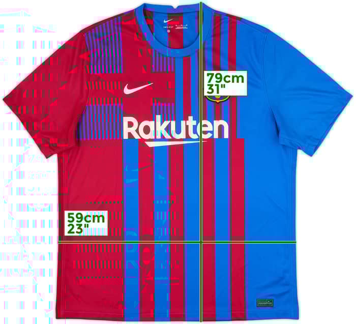 2021-22 Barcelona Home Shirt - 10/10 - (XL)