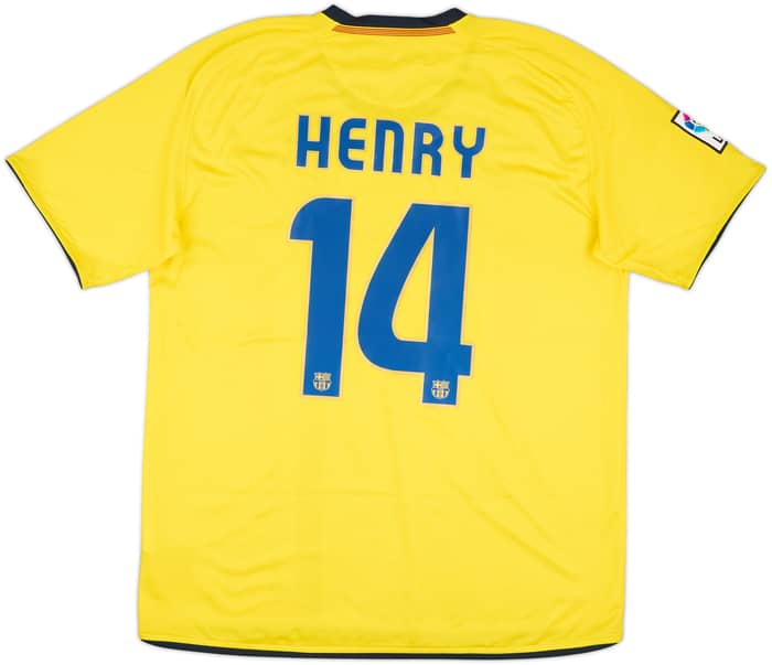 2008-10 Barcelona Away Shirt Henry #14 - 5/10 - (L)