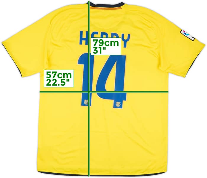 2008-10 Barcelona Away Shirt Henry #14 - 5/10 - (L)