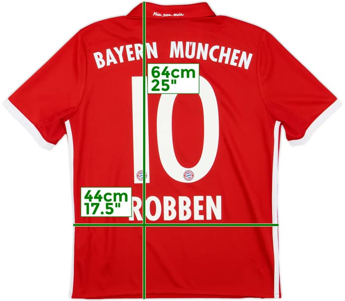 2016-17 Bayern Munich Home Shirt Robben #10 - 9/10 - (L.Boys)