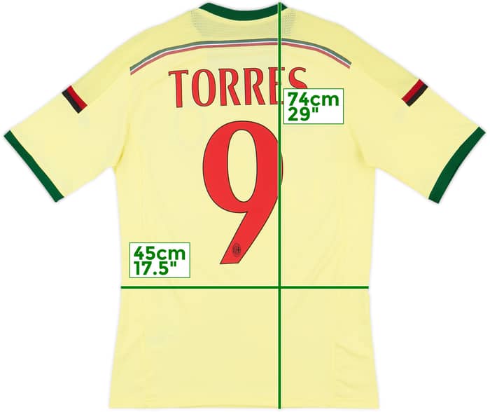 2014-15 AC Milan Third Shirt Torres #9 - 9/10 - (S)