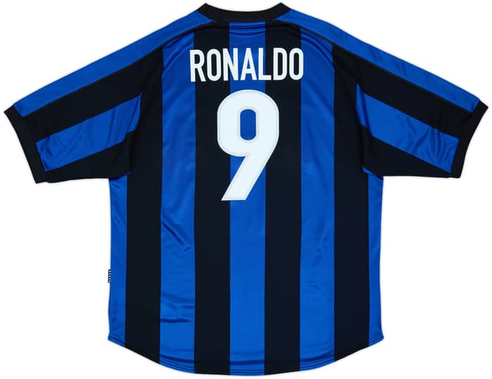 1999-00 Inter Milan Home Shirt Ronaldo #9 - 8/10 - (XL)