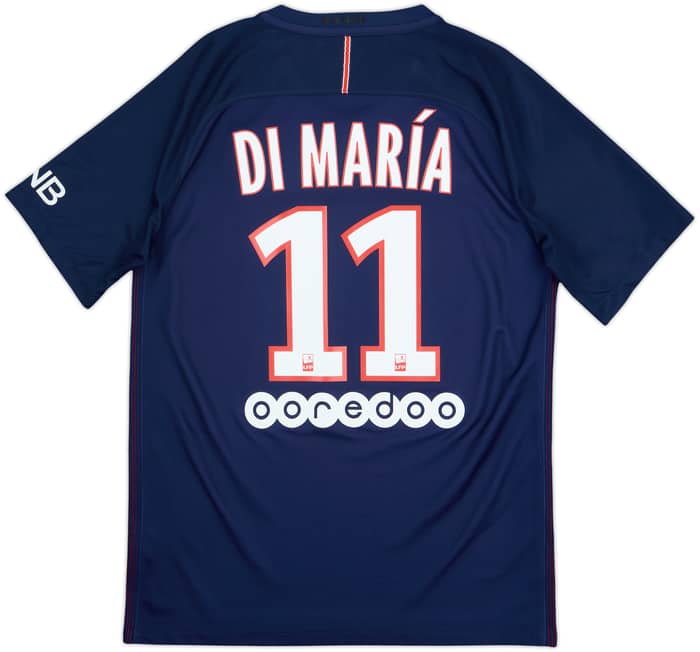 2016-17 Paris Saint-Germain Home Shirt Di Maria #11 - 8/10 - (M)