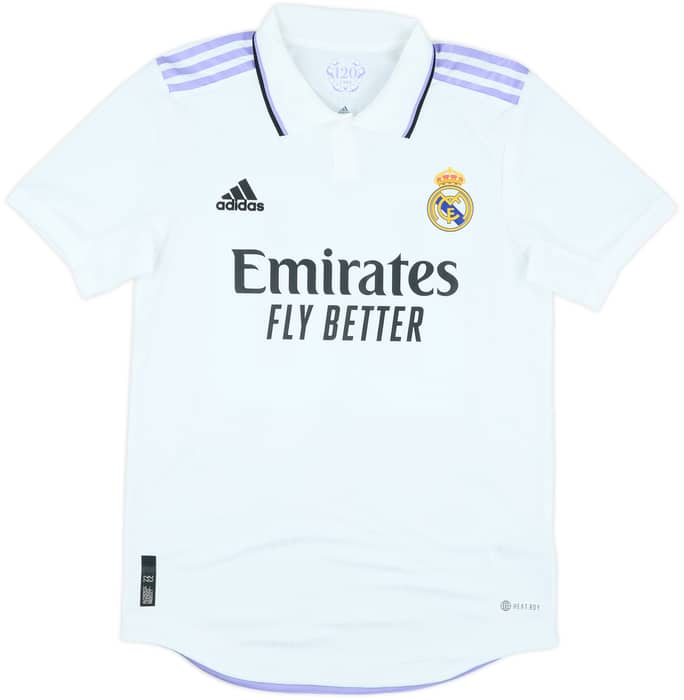 2022-23 Real Madrid Authentic Home Shirt Vini Jr #20 - 8/10 - (S)