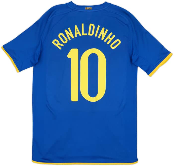 2008-10 Brazil Away Shirt Ronaldinho #10 - 10/10 - (M)