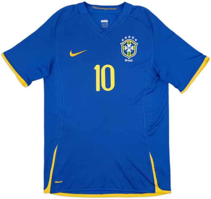2008-10 Brazil Away Shirt Ronaldinho #10 - 10/10 - (M)