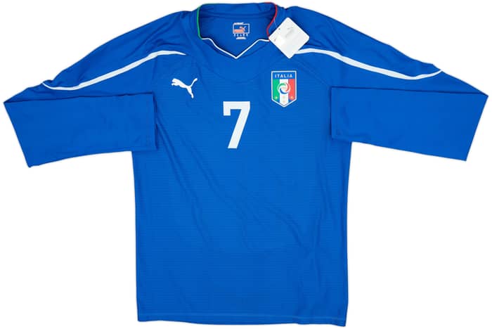 2010-12 Italy Player Issue Home L/S Shirt #7 (XL)