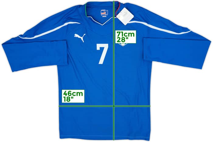 2010-12 Italy Player Issue Home L/S Shirt #7 (XL)