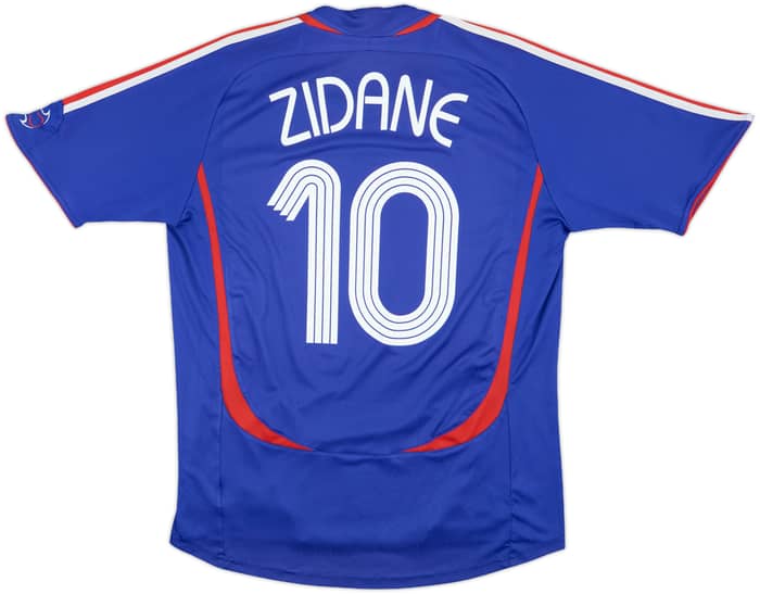 2006-07 France Home Shirt Zidane #10 - 8/10 - (L)