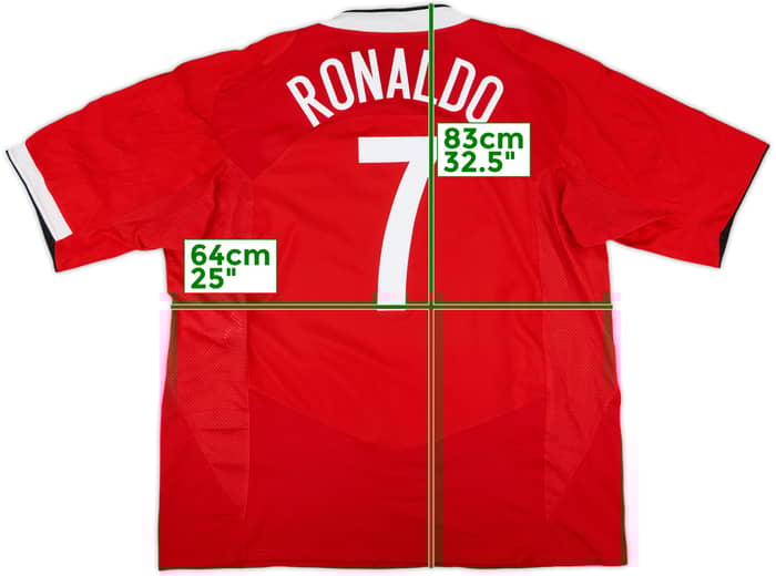 2004-06 Manchester United Home Shirt Ronaldo #7 - 9/10 - (3XL)
