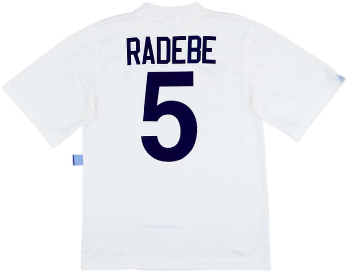 1995-96 Leeds United Home Shirt Radebe #5 - 8/10 - (M)