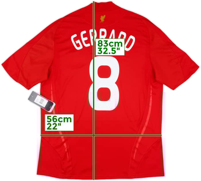 2008-10 Liverpool Home Shirt Gerrard #8 (L)