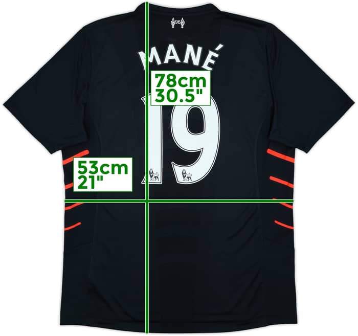 2016-17 Liverpool Away Shirt Mane #19 (L)