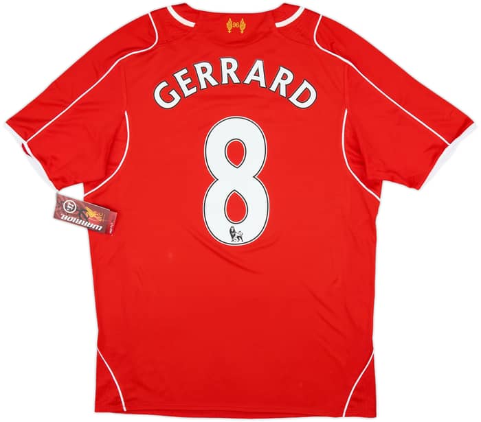 2014-15 Liverpool Home Shirt Gerrard #8 (M)