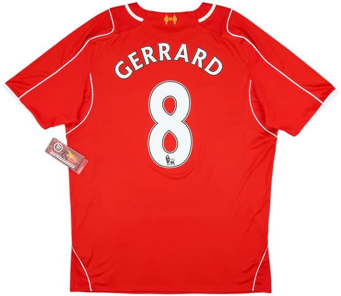 2014-15 Liverpool Home Shirt Gerrard #8 (S)