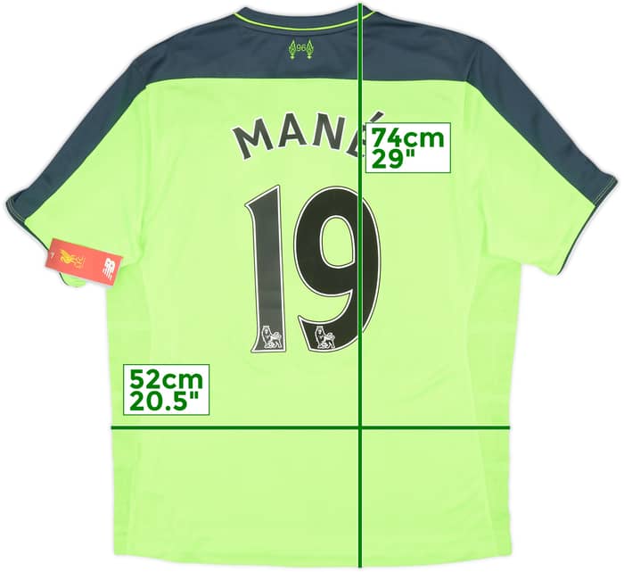 2016-17 Liverpool Third Shirt Mane #19 (L)