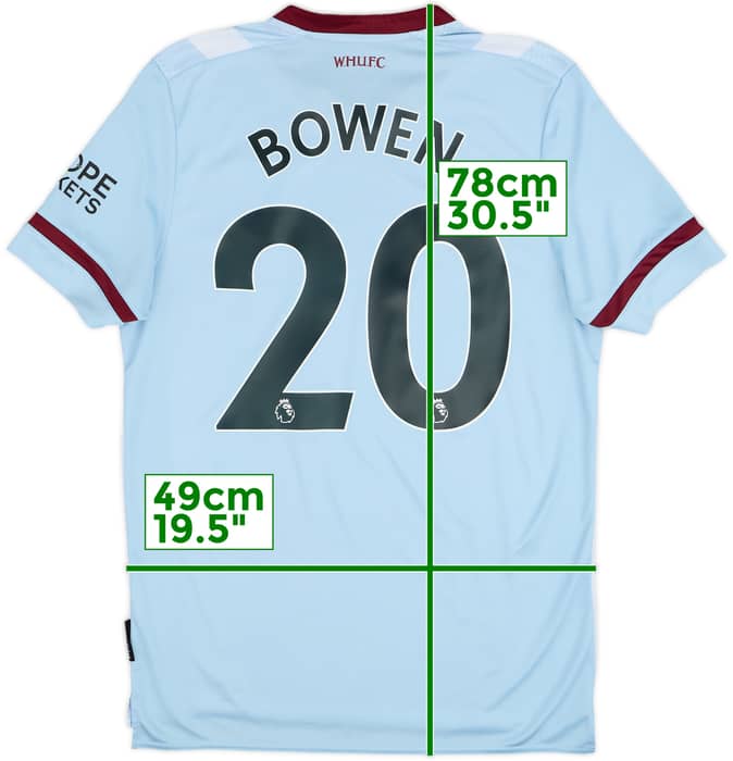 2021-22 West Ham Away Shirt Bowen #20 - 10/10 - (L)