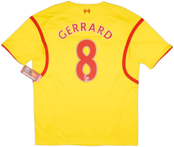 2014-15 Liverpool Away Shirt Gerrard #8 (L)