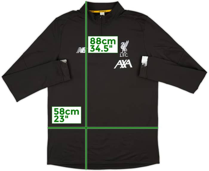 2017-18 Liverpool New Balance 1/4 Zip Drill Top - 8/10 - (XXL)