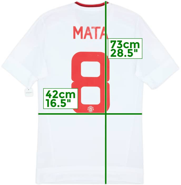 2015-16 Manchester United Authentic Away Shirt Mata #8 (S)