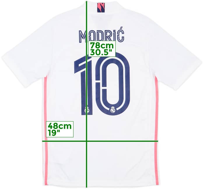 2020-21 Real Madrid Home Shirt Modric #10 - 8/10 - (S)