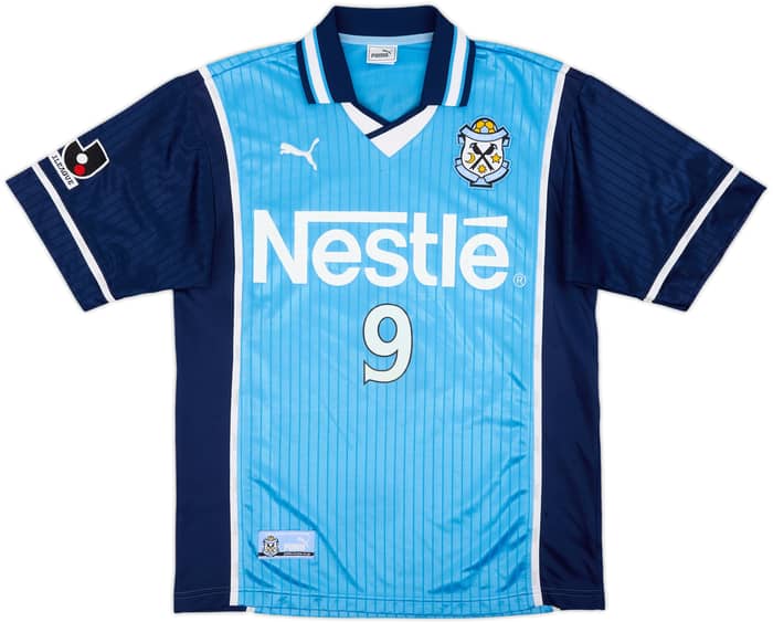 2000-01 Jubilo Iwata Home Shirt Nakayama #9 - 7/10 - (S/M)