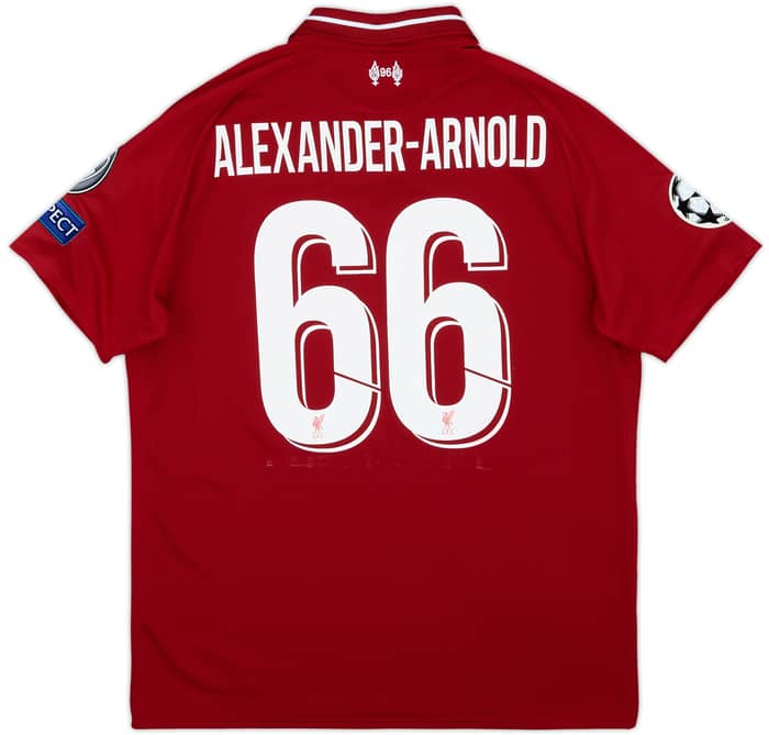 2018-19 Liverpool Home Shirt Alexander-Arnold #66 - 7/10 - (S)