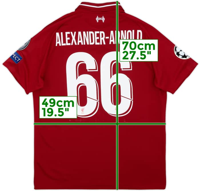 2018-19 Liverpool Home Shirt Alexander-Arnold #66 - 7/10 - (S)